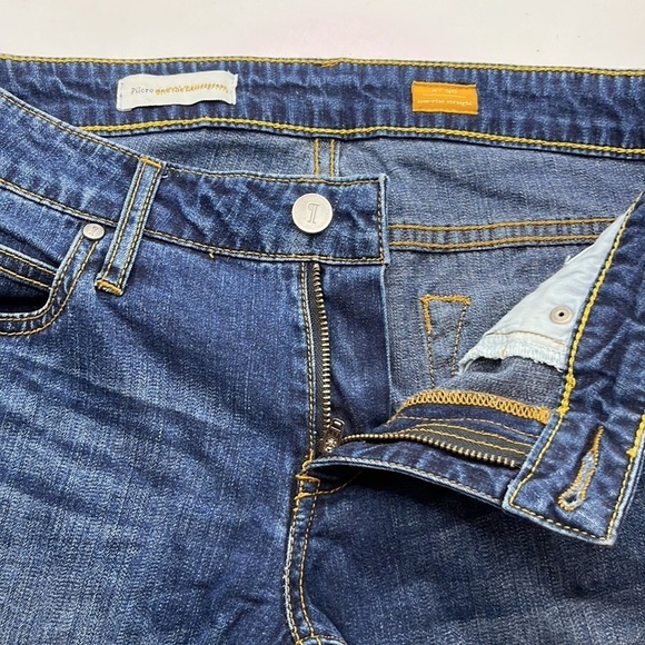 Pilcro And The Letterpress Anthropologie Low Rise Capri Bermuda Short Size 28 - Picture 16 of 16